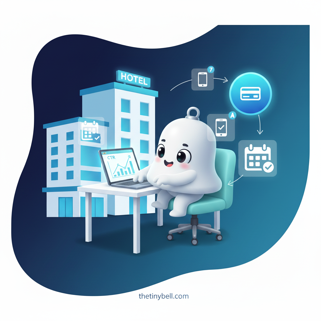 Hotel booking widget CTR analytics dashboard