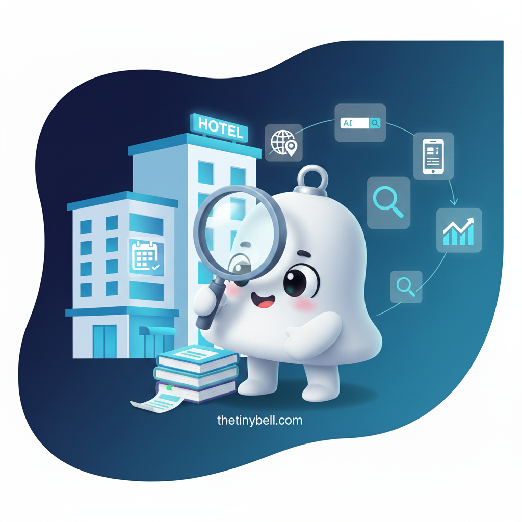 Hotel website traffic from AI search showing conversion analytics